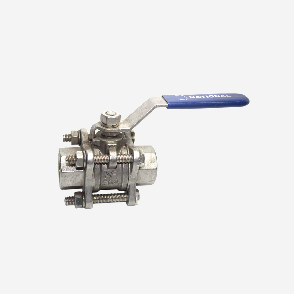 3 PC Ball Valve – Screwed Ends – Full Bore – Style 13